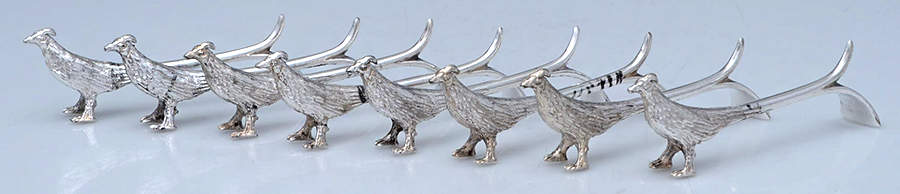Silverplate Hollowware Knife Rest - Set of 8 by Unknown Manufacturer-1