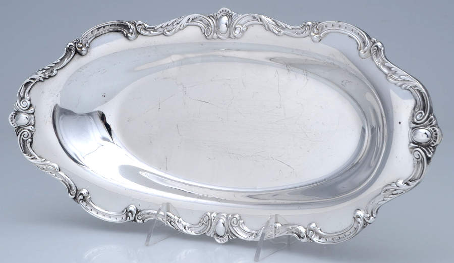Silverplate Hollowware 14" Bread Tray by Unknown Manufacturer-1