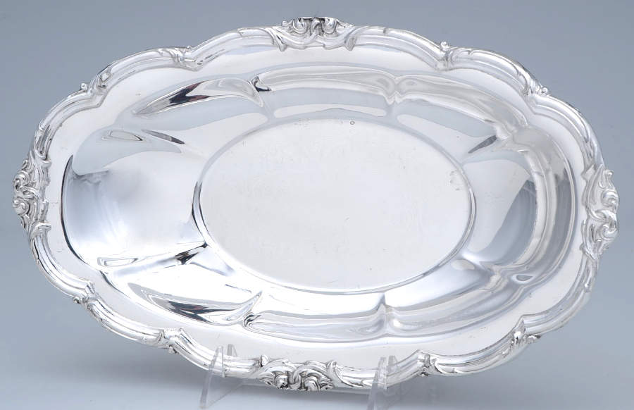 Silverplate Hollowware 13" Bread Tray by Unknown Manufacturer-1