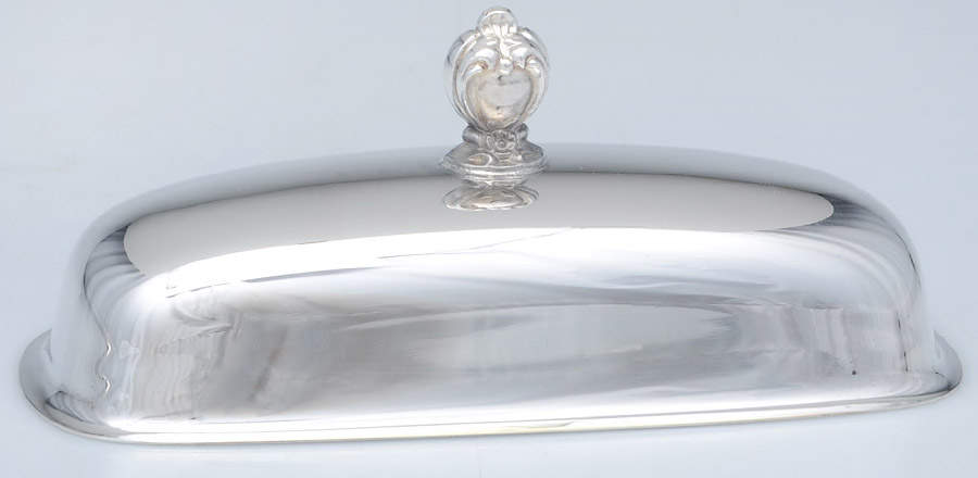 Silverplate Hollowware Lid for 1/4 Lb Butter by Unknown Manufacturer-1