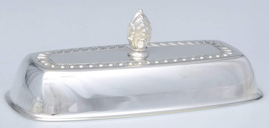 Silverplate Hollowware Lid for 1/4 Lb Butter by Unknown Manufacturer-1
