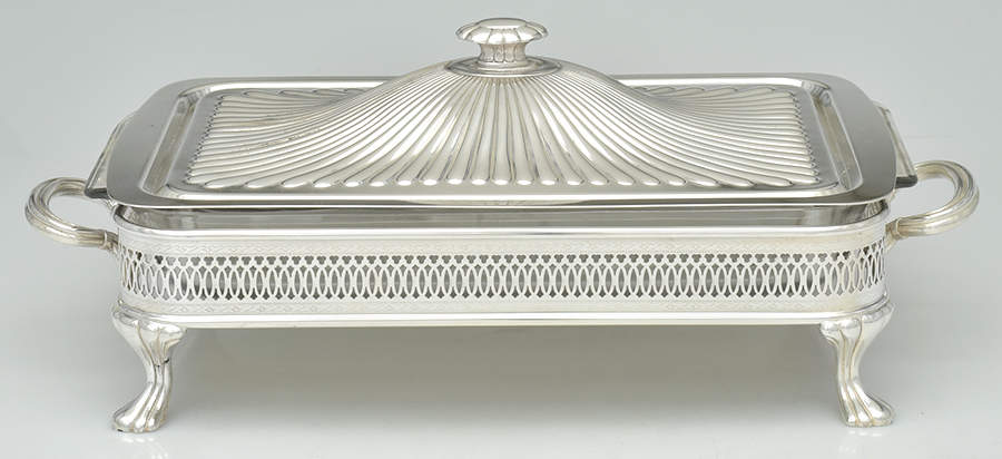 Silverplate Hollowware Silverplate Rectangular Covered Casserole by Unknown Manufacturer-1