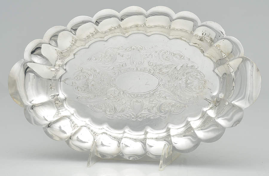 Silverplate Hollowware 13" Bread Tray by Unknown Manufacturer-1