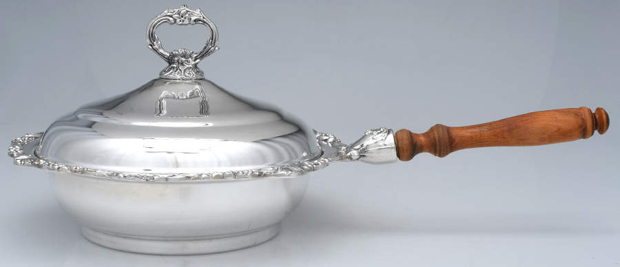 Silverplate Hollowware Chafing Dish & Lid by Unknown Manufacturer-1