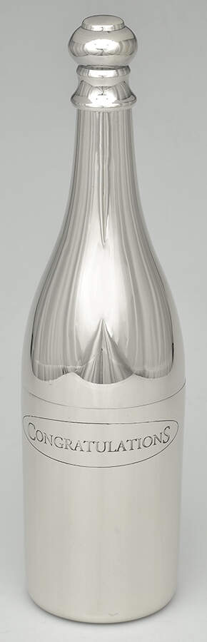Silverplate Hollowware Detachable Champagne Bottle Chiller by Unknown Manufacturer-1