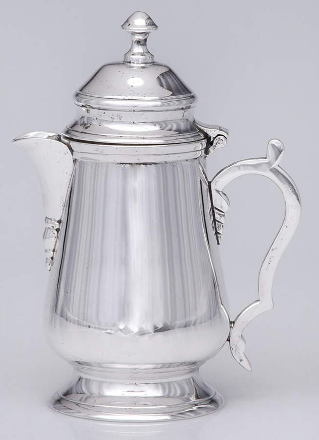 Silverplate Hollowware Syrup Pitcher with Hinged Lid by Unknown Manufacturer-1