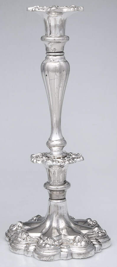 Silverplate Hollowware 12" Candlestick by Unknown Manufacturer-1
