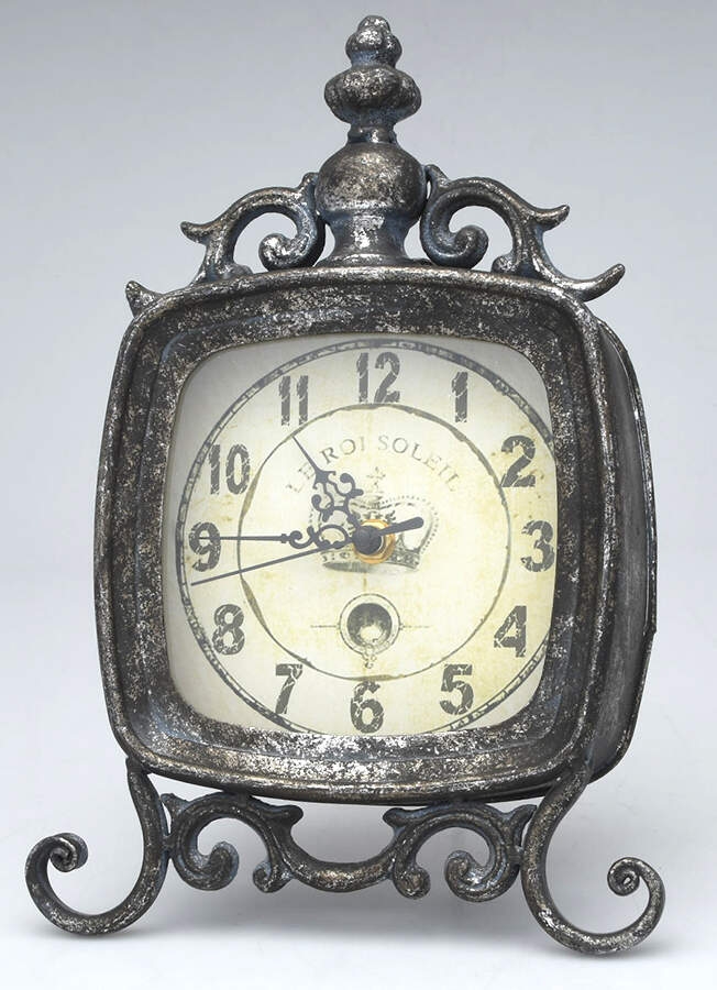Silverplate Hollowware Clock by Unknown Manufacturer-1