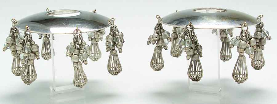 Silverplate Hollowware Bobeche Set of 2 by Unknown Manufacturer-1