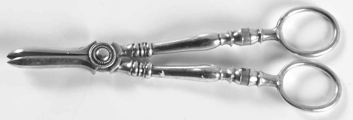 Silverplate Hollowware Grape Shears with Hollow Handle by Unknown Manufacturer-1