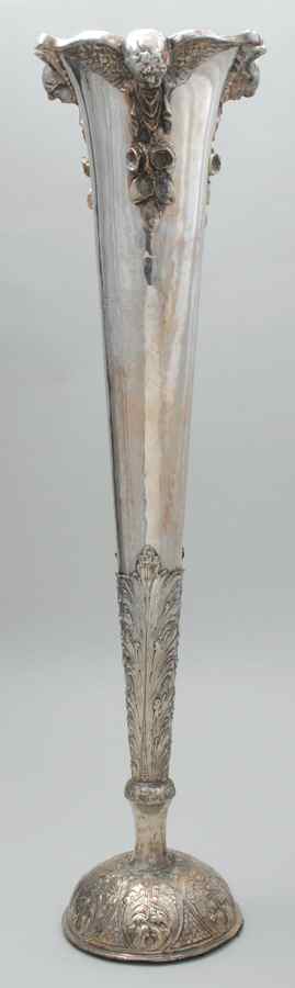 Silverplate Hollowware Trumpet Vase by Unknown Manufacturer-1