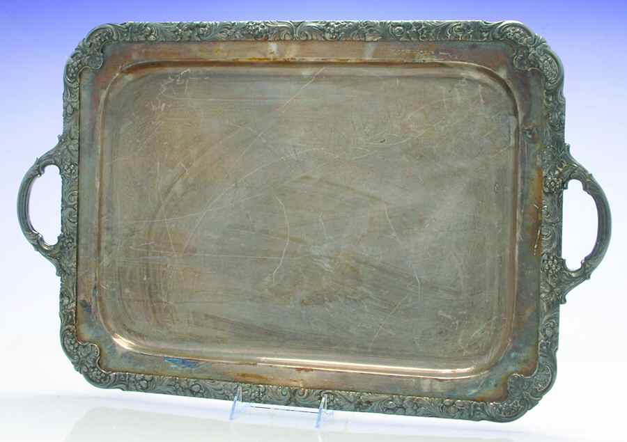 Silverplate Hollowware Silverplate Waiter Tray by Unknown Manufacturer-1