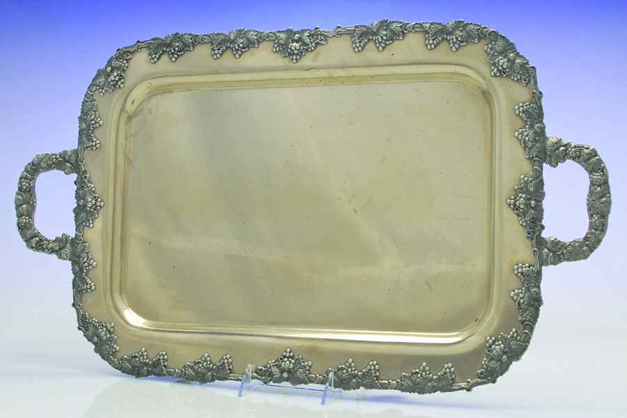 Silverplate Hollowware 21" Waiter Tray by Unknown Manufacturer-1