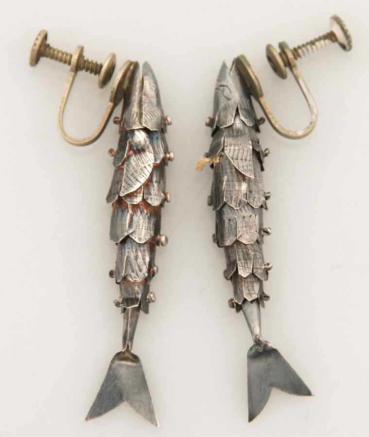 Silverplate Hollowware Earring by Unknown Manufacturer-1