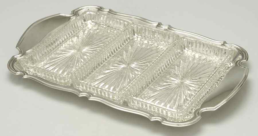 Silverplate Hollowware 3 Part Relish by Unknown Manufacturer-1