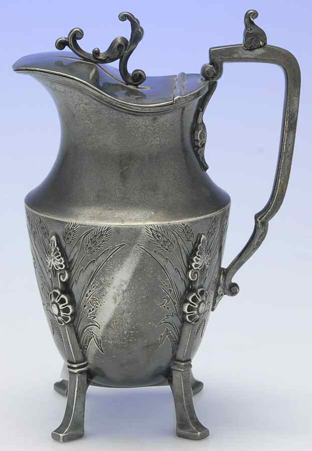 Silverplate Hollowware Creamer & Hinged Lid by Unknown Manufacturer-1