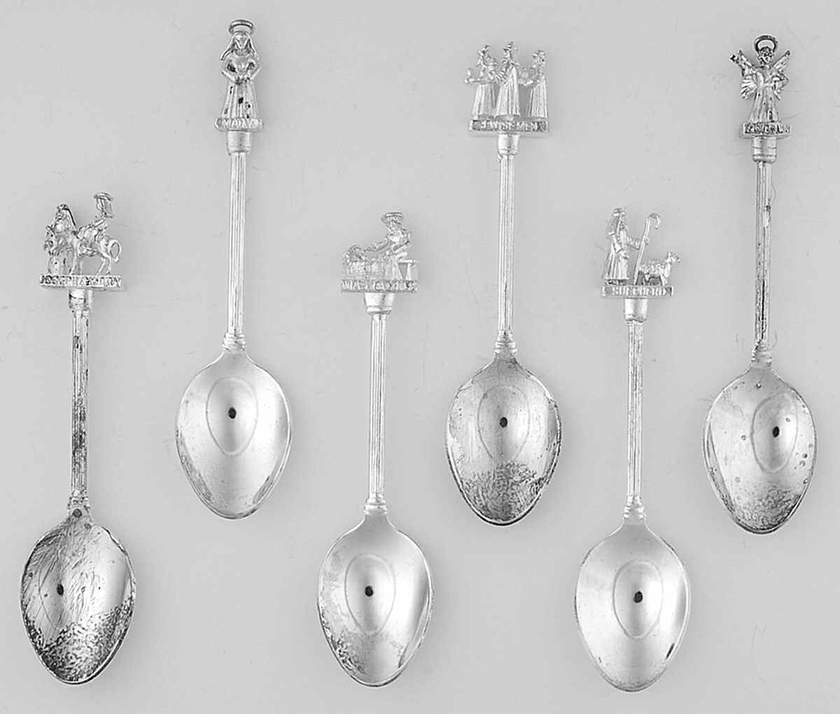 Silverplate Hollowware Tea/Five O'Clock Spoon - Set of 6 with Case by Unknown Manufacturer-1