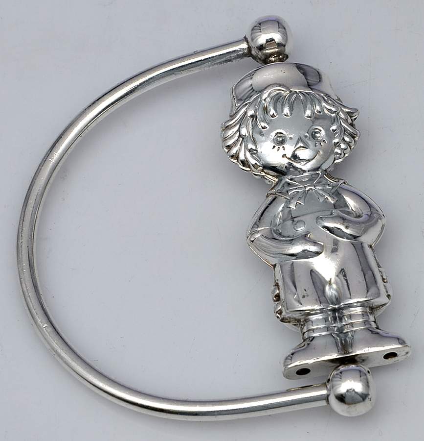 Silverplate Hollowware Baby Rattle by Unknown Manufacturer-1
