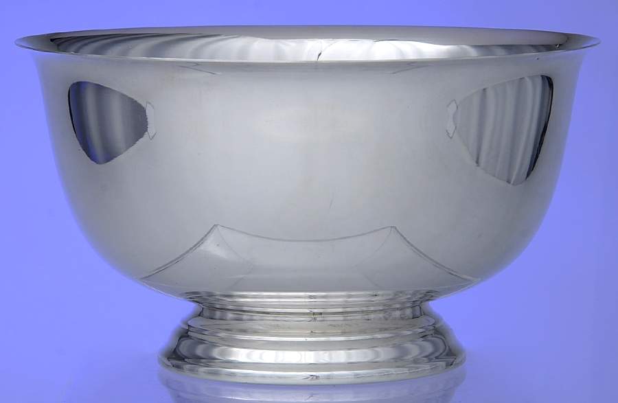 Silverplate Hollowware 7" Paul Revere Bowl by Unknown Manufacturer-1