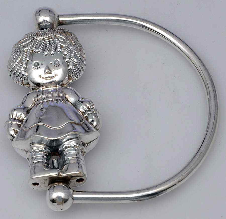 Silverplate Hollowware Baby Rattle by Unknown Manufacturer-1