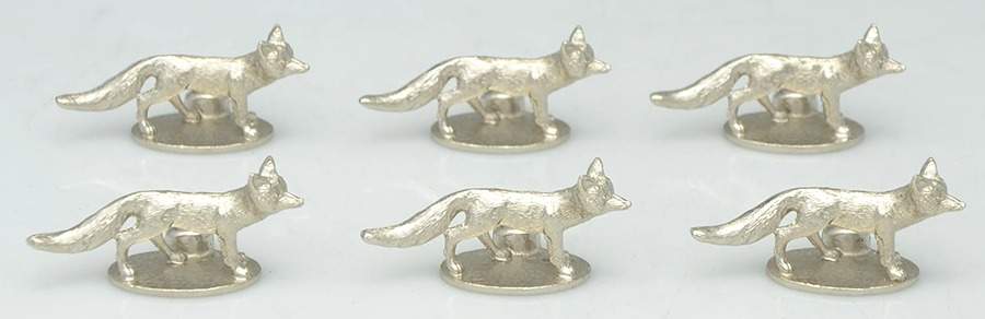 Silverplate Hollowware Place Card Holder (Set of 6) by Unknown Manufacturer-1