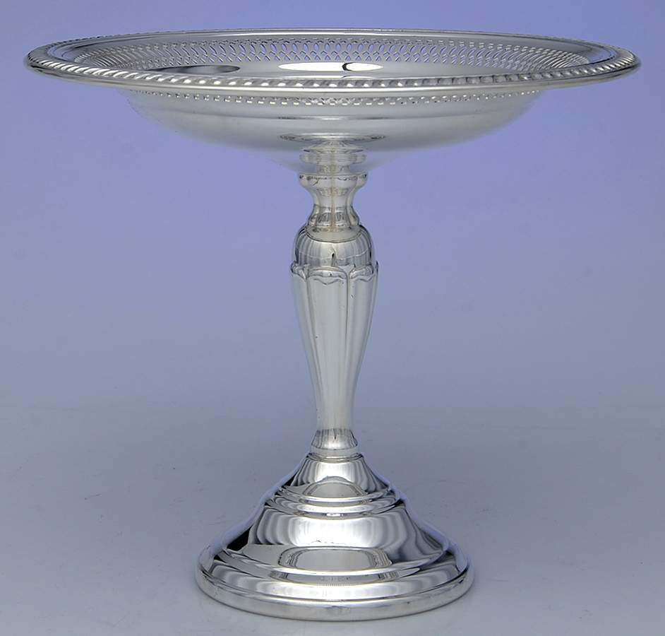 Silverplate Hollowware Round Compote (Height X Width) by Unknown Manufacturer-1
