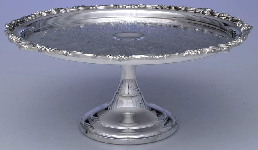 Silverplate Hollowware Silverplate Cake Stand by Unknown Manufacturer-1