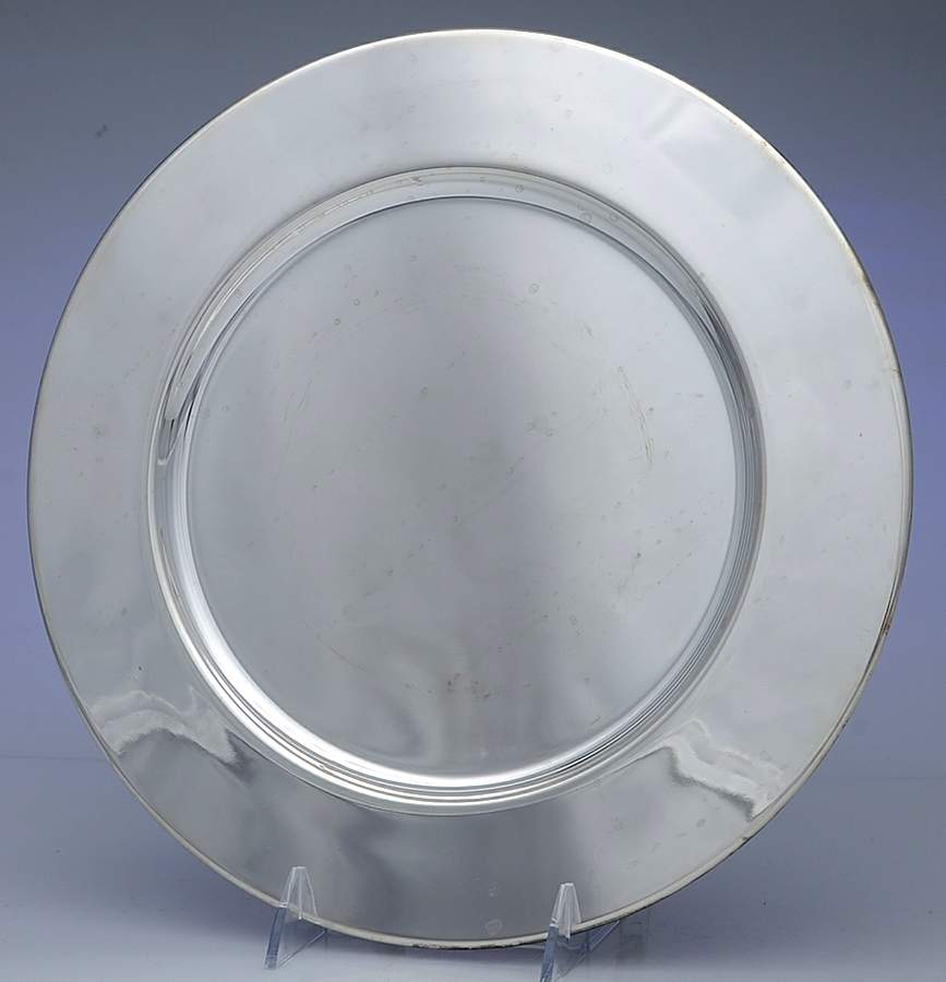 Silverplate Hollowware Service Plate (Charger) by Unknown Manufacturer-1