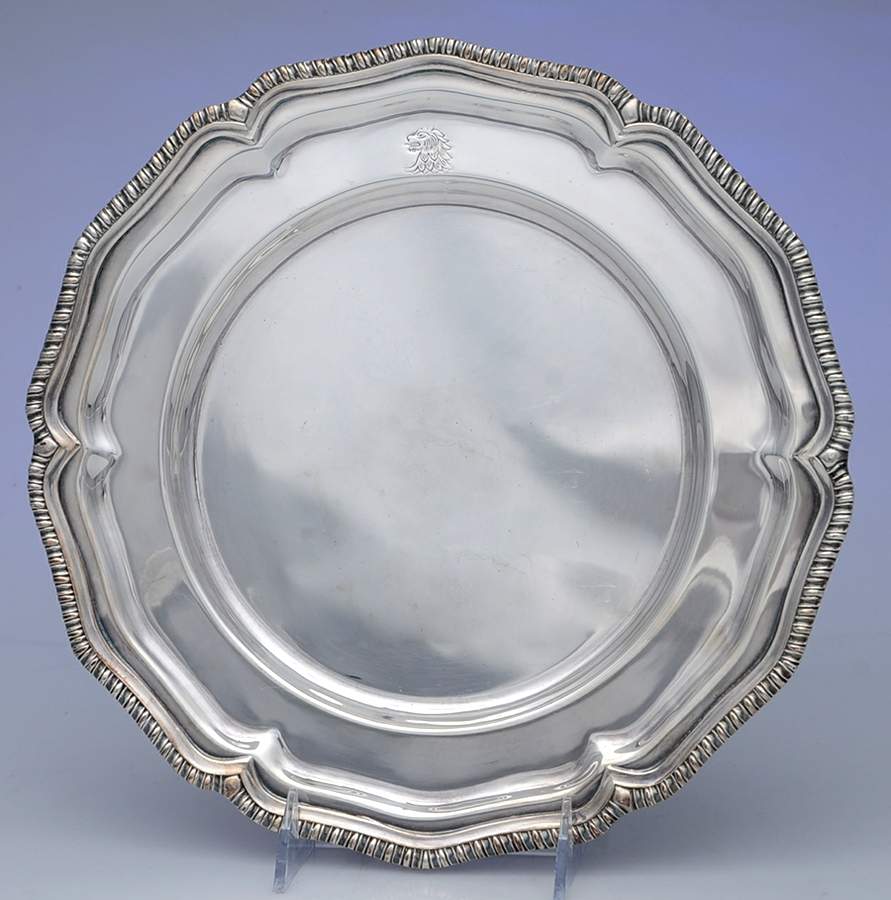 Silverplate Hollowware Dinner/Service Plate by Unknown Manufacturer-1