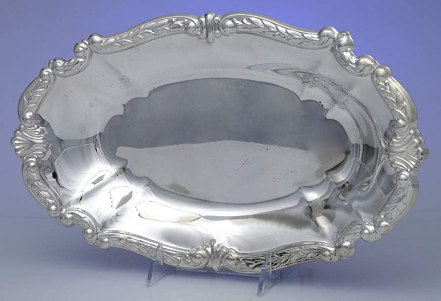 Silverplate Hollowware 13" Bread Tray by Unknown Manufacturer-1