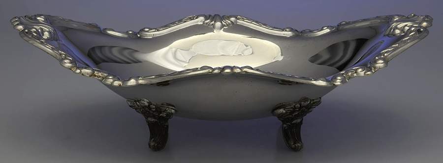 Silverplate Hollowware Oval Footed Centerpiece by Unknown Manufacturer-1