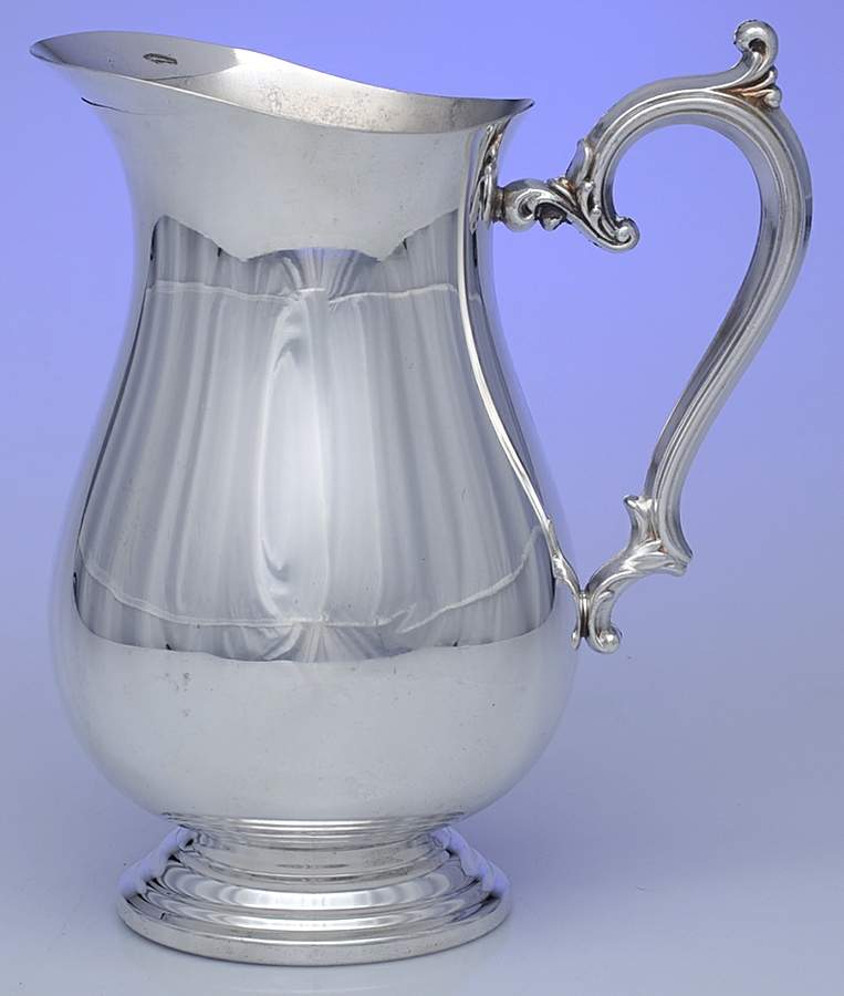 Silverplate Hollowware Silverplate Water Pitcher by Unknown Manufacturer-1
