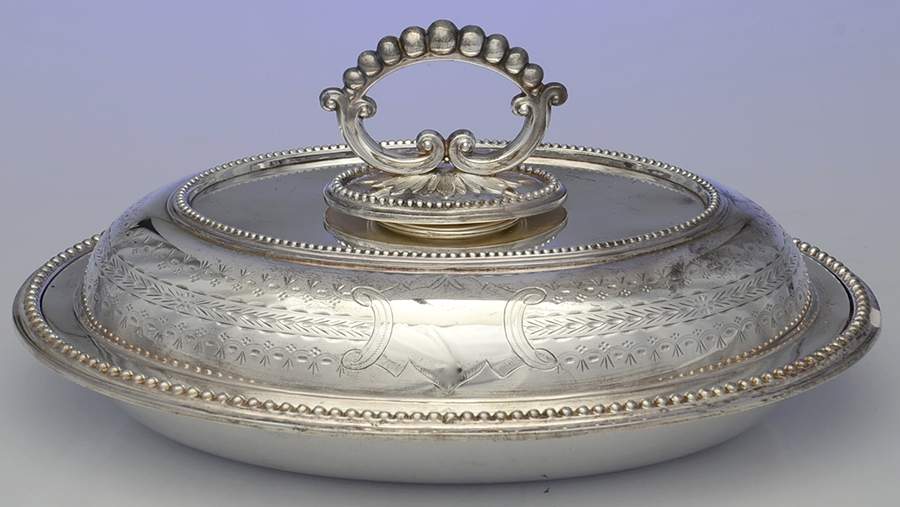 Silverplate Hollowware Oval Covered Vegetable by Unknown Manufacturer-1