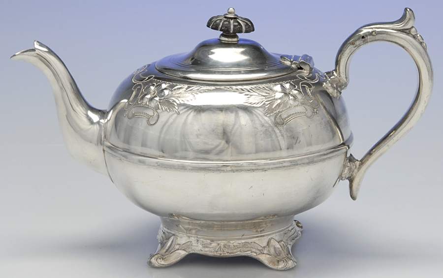 Silverplate Hollowware Silverplate Teapot by Unknown Manufacturer-1