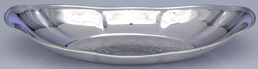 Silverplate Hollowware 12" Bread Tray by Unknown Manufacturer-1
