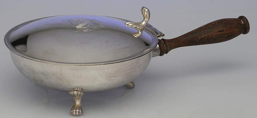 Silverplate Hollowware Silent Butler with Hinged Lid by Unknown Manufacturer-1