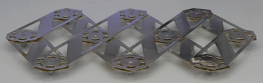 Silverplate Hollowware Expandable Trivet by Unknown Manufacturer-1
