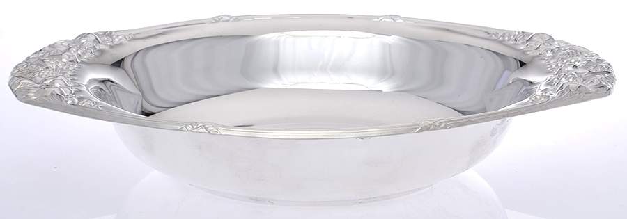 Silverplate Hollowware 13" Round Bowl by Unknown Manufacturer-1