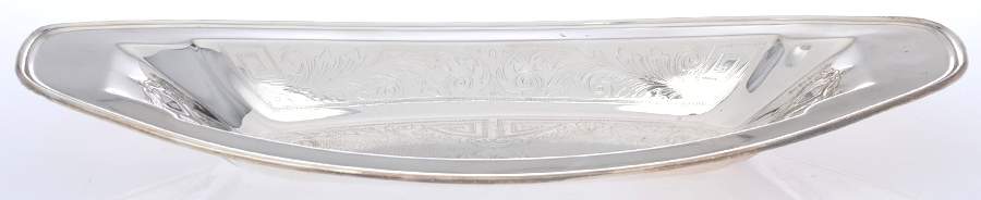 Silverplate Hollowware 14" Bread Tray by Unknown Manufacturer-1