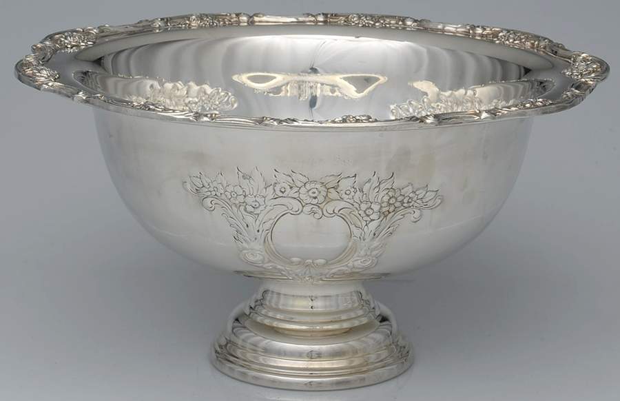 Silverplate Hollowware Punch Bowl by Unknown Manufacturer-1