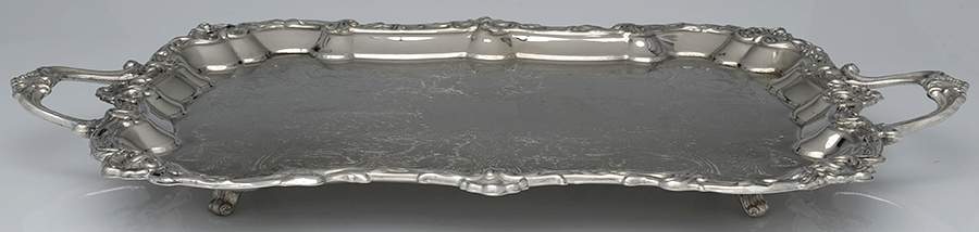 Silverplate Hollowware 20" Waiter Tray by Unknown Manufacturer-1