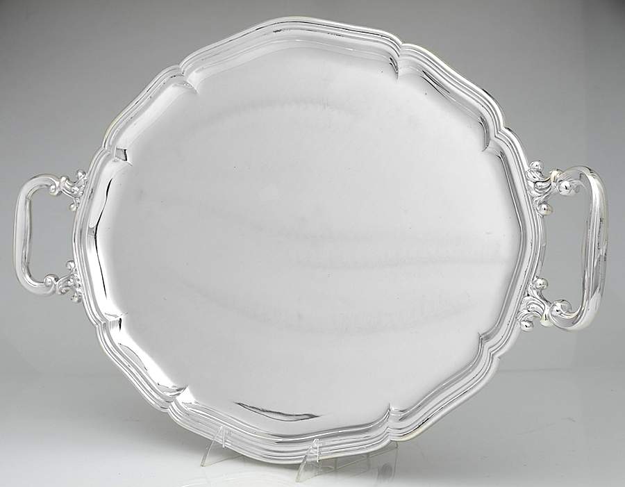 Silverplate Hollowware 18" Waiter Tray by Unknown Manufacturer-1