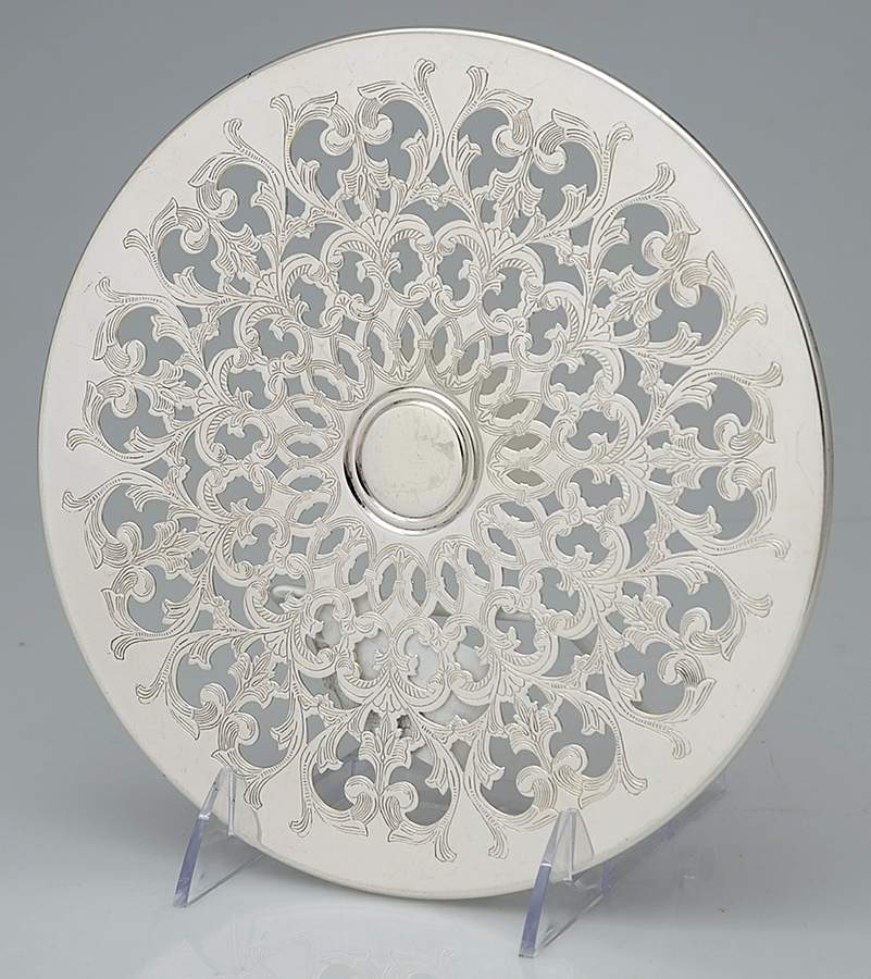Silverplate Hollowware Silverplate Trivet by Unknown Manufacturer-1