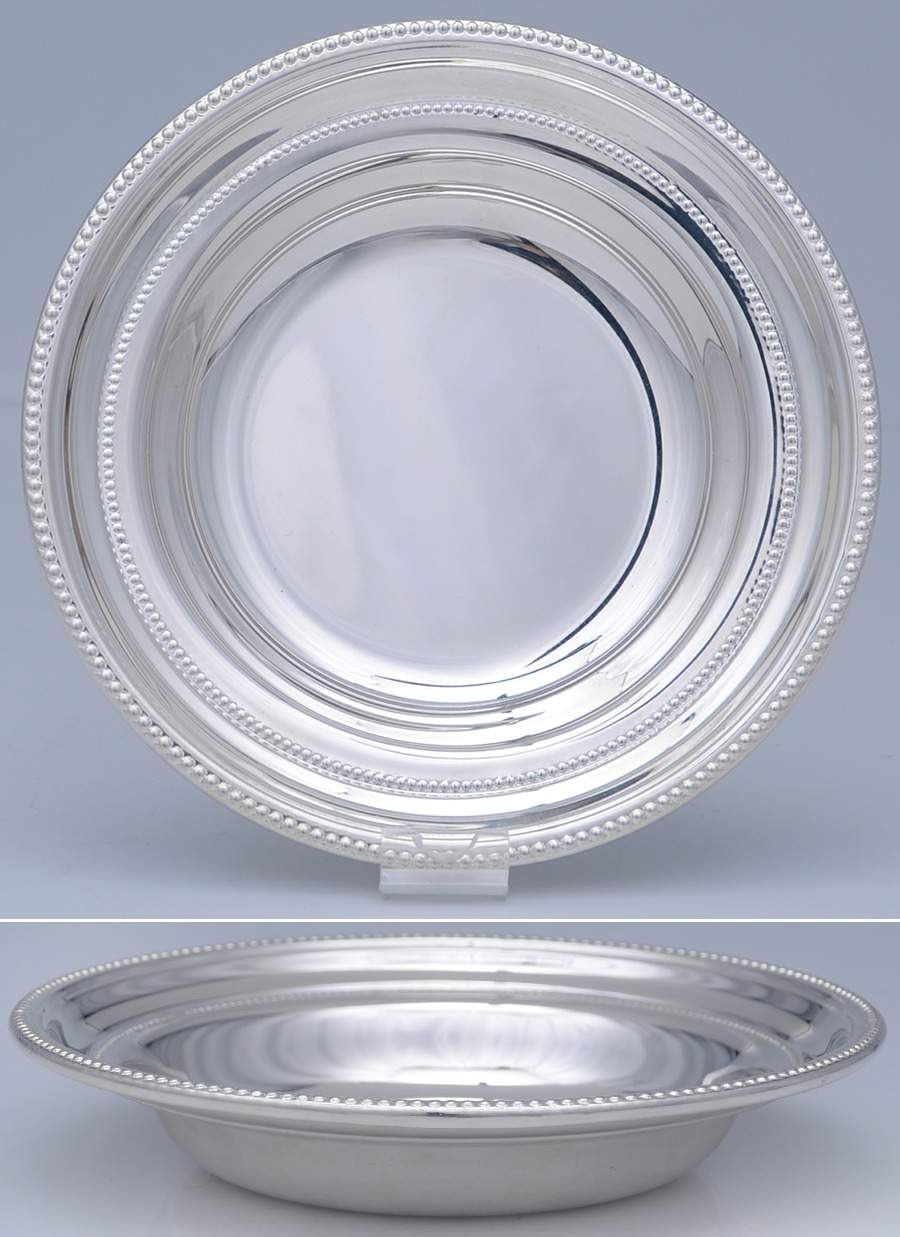 Silverplate Hollowware 7" Round Bowl by Unknown Manufacturer-1