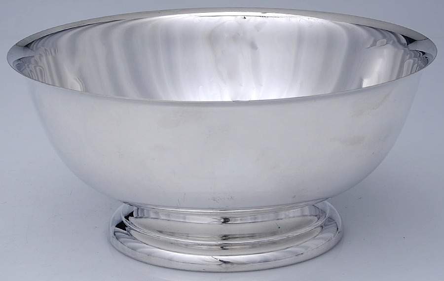 Silverplate Hollowware 8" Paul Revere Bowl by Unknown Manufacturer-1