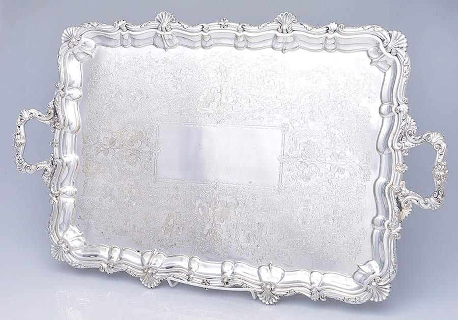Silverplate Hollowware 22" Waiter Tray by Unknown Manufacturer-1