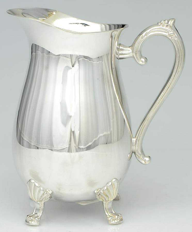 Silverplate Hollowware 56 Oz Ice Lip Water Pitcher by Unknown Manufacturer-1