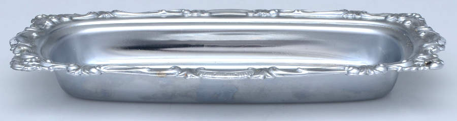 Stainless Hollowware 1/4 Lb Butter W/No Lid by Unknown Manufacturer-1