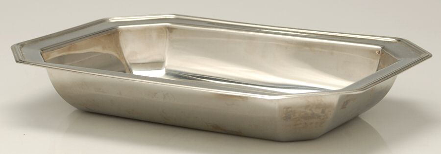 Stainless Hollowware 12" Rectangular Vegetable Bowl by Unknown Manufacturer-1