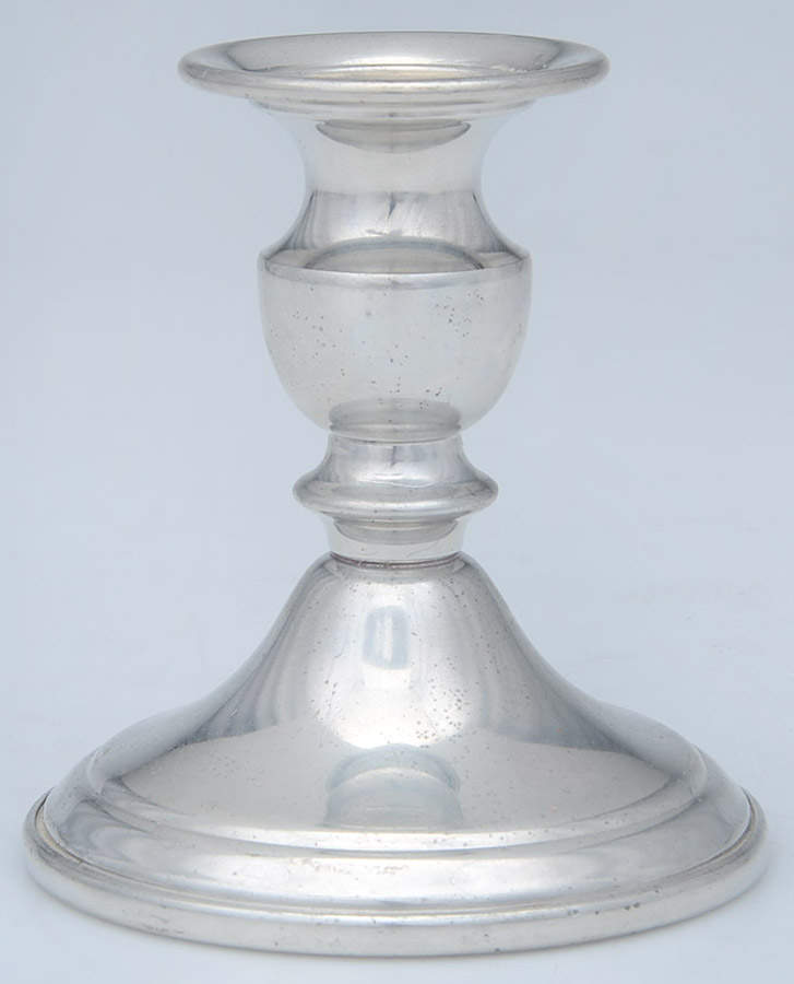 Pewter Hollowware 4" Console Candleholder by Unknown Manufacturer-1